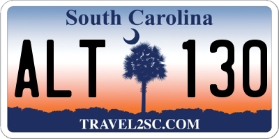 SC license plate ALT130