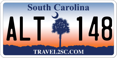SC license plate ALT148