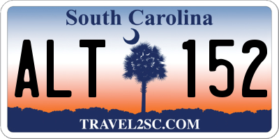 SC license plate ALT152