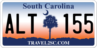 SC license plate ALT155