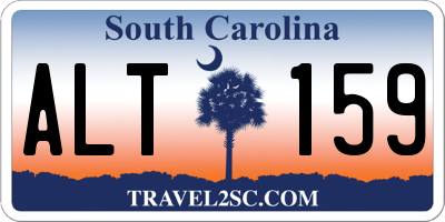 SC license plate ALT159