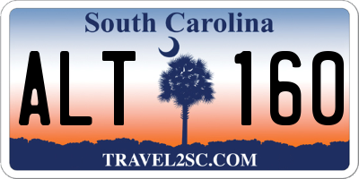 SC license plate ALT160