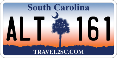 SC license plate ALT161