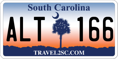 SC license plate ALT166