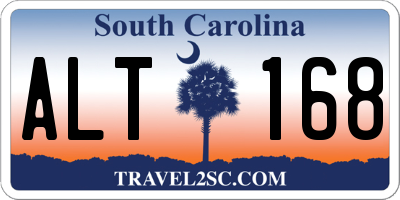 SC license plate ALT168