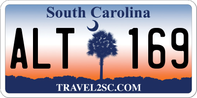 SC license plate ALT169