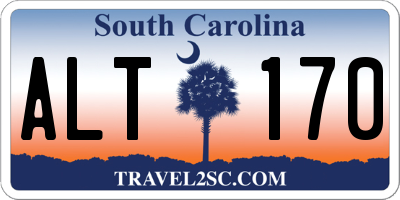 SC license plate ALT170