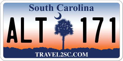 SC license plate ALT171