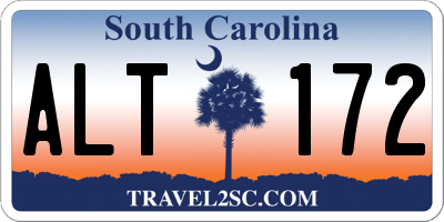 SC license plate ALT172