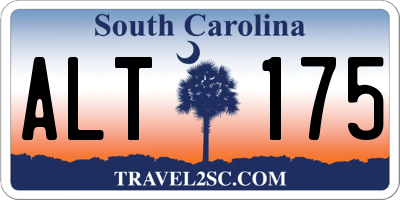 SC license plate ALT175