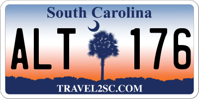 SC license plate ALT176
