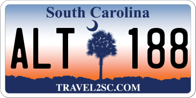 SC license plate ALT188