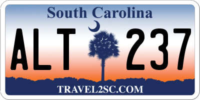 SC license plate ALT237
