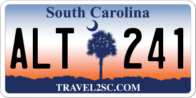 SC license plate ALT241
