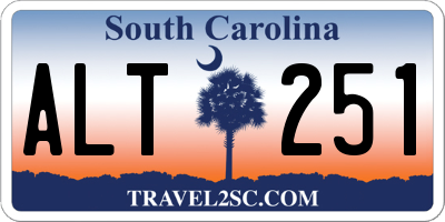 SC license plate ALT251