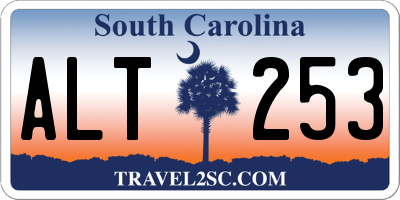 SC license plate ALT253
