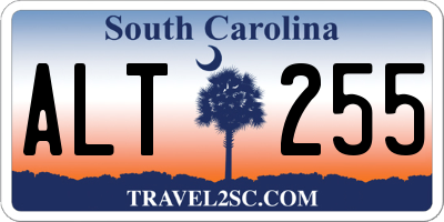 SC license plate ALT255