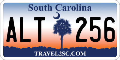 SC license plate ALT256