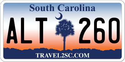 SC license plate ALT260
