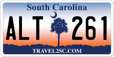 SC license plate ALT261