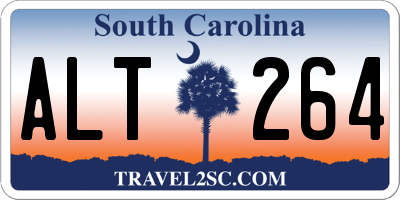 SC license plate ALT264