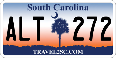 SC license plate ALT272