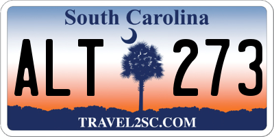 SC license plate ALT273