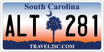 SC license plate ALT281