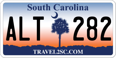 SC license plate ALT282