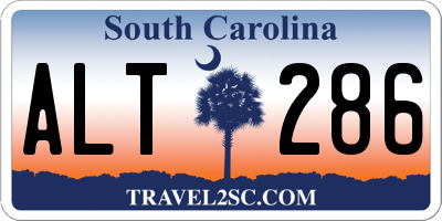 SC license plate ALT286