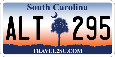 SC license plate ALT295