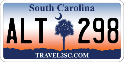 SC license plate ALT298