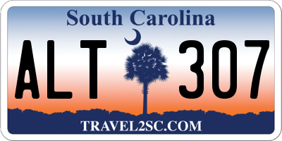 SC license plate ALT307