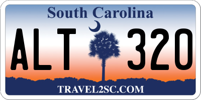 SC license plate ALT320