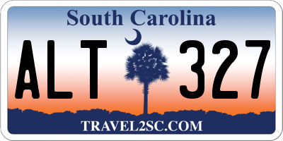 SC license plate ALT327