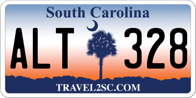 SC license plate ALT328