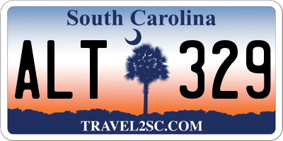 SC license plate ALT329