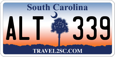 SC license plate ALT339