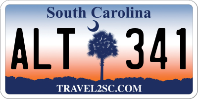 SC license plate ALT341