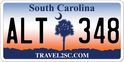 SC license plate ALT348