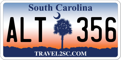 SC license plate ALT356