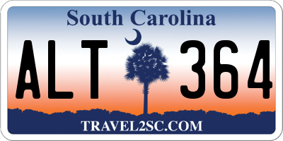 SC license plate ALT364