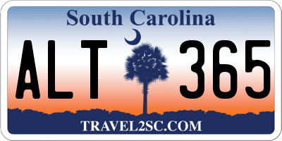 SC license plate ALT365