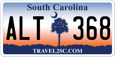 SC license plate ALT368