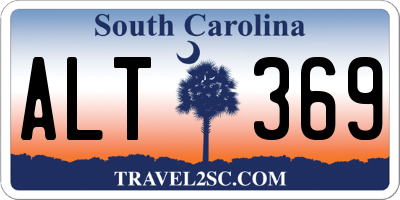 SC license plate ALT369