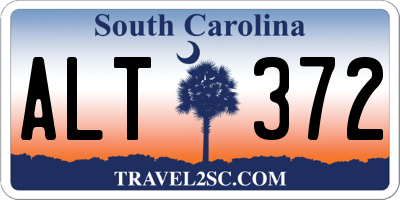 SC license plate ALT372