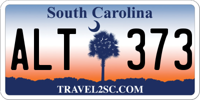 SC license plate ALT373