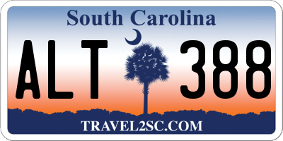 SC license plate ALT388