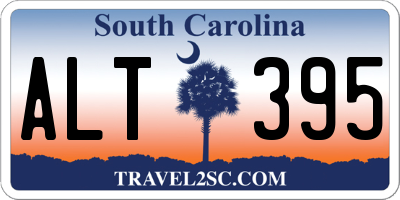 SC license plate ALT395
