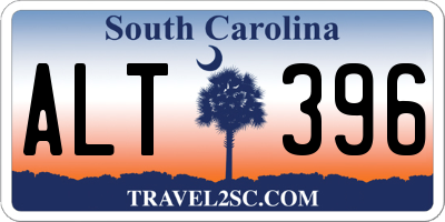 SC license plate ALT396